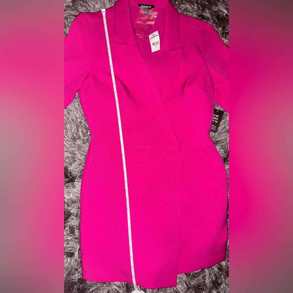 NWT - Express Pink Women's Blazer Romper - Picture 6 of 9